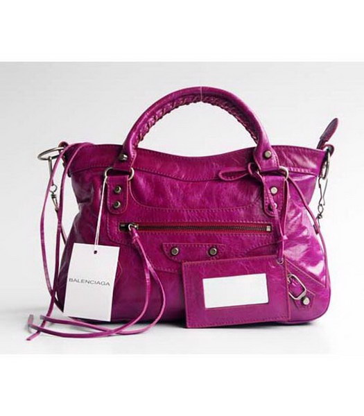 Balenciaga First_Burgundy cuoio viola